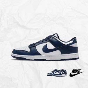 DUNK LOW WHITE - MIDNIGHT NAVY