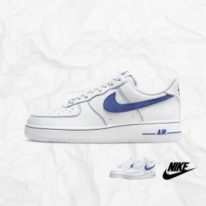 AIR FORCE 1 LOW ’07 - LV8 WHITE DEEP ROYAL BLUE