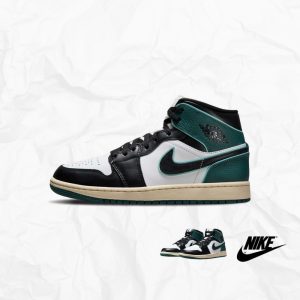 D (59) JORDAN 1 MID SE OXIDIZED GREEN DAMA
